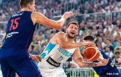 La Serbie déroule face à la Slovénie d’un petit Luka Doncic