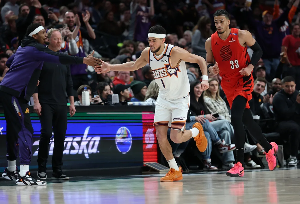 Devin Booker (Suns) contre les Blazers