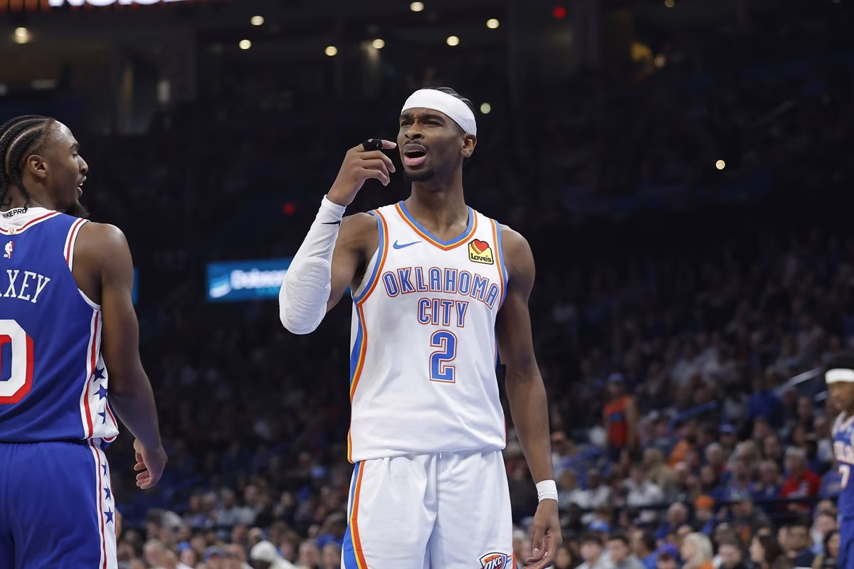 Shai Gilgeous-Alexander (Thunder) contre les Sixers