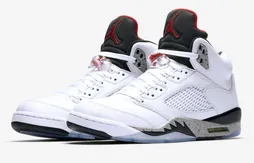 Les photos officielles de l’Air Jordan 5 “White Cement”