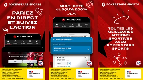 L'Application mobile PokerStars Sports permet de parier en direct