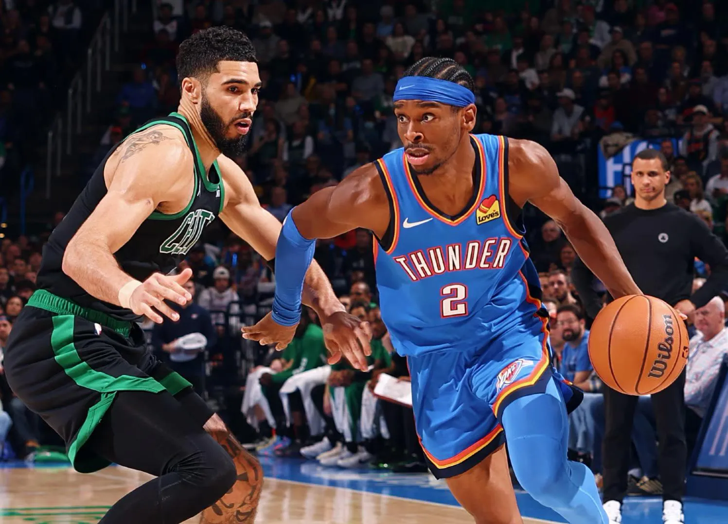 Shai Gilgeous-Alexander et Jayson Tatum