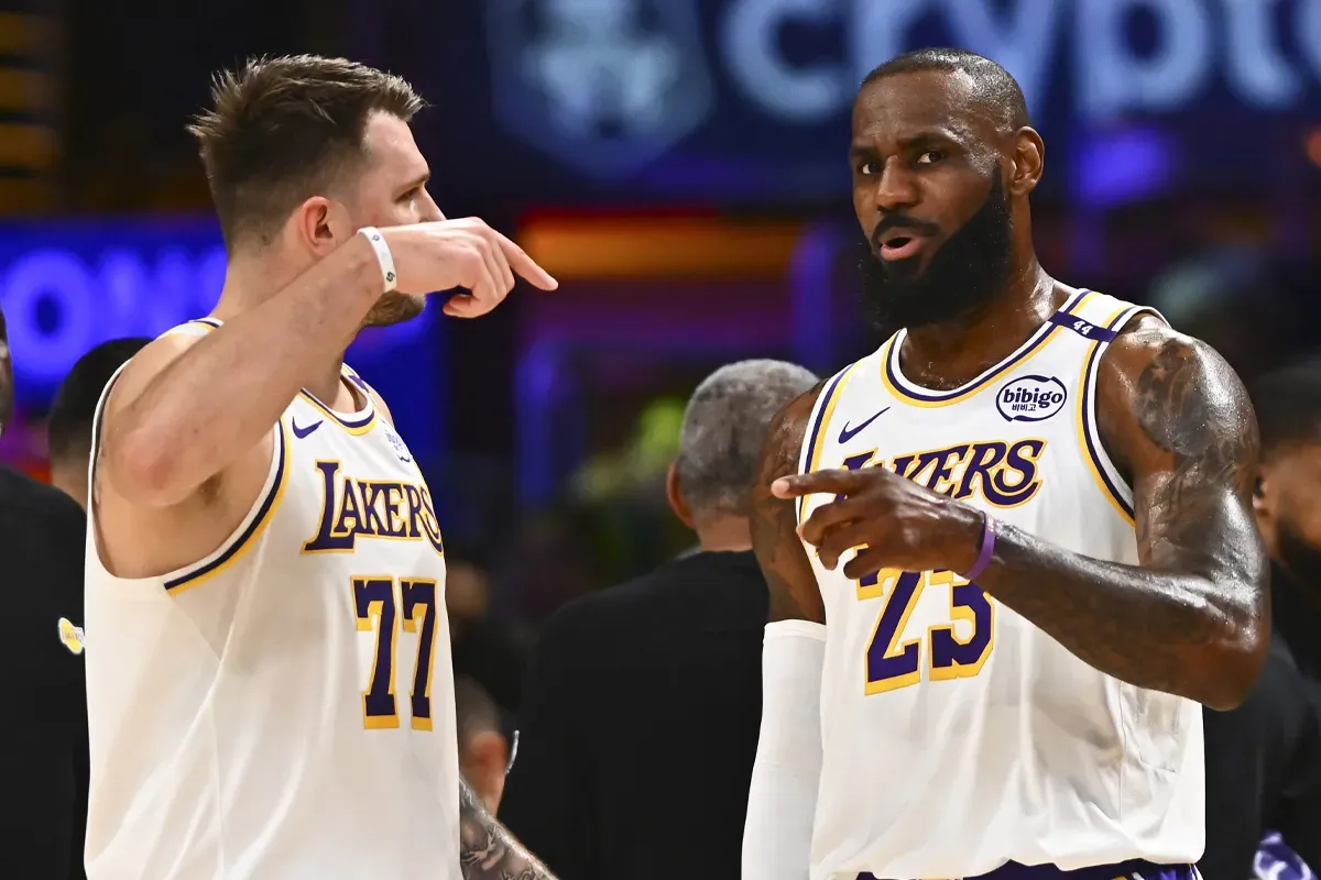 LeBron James et Luka Doncic