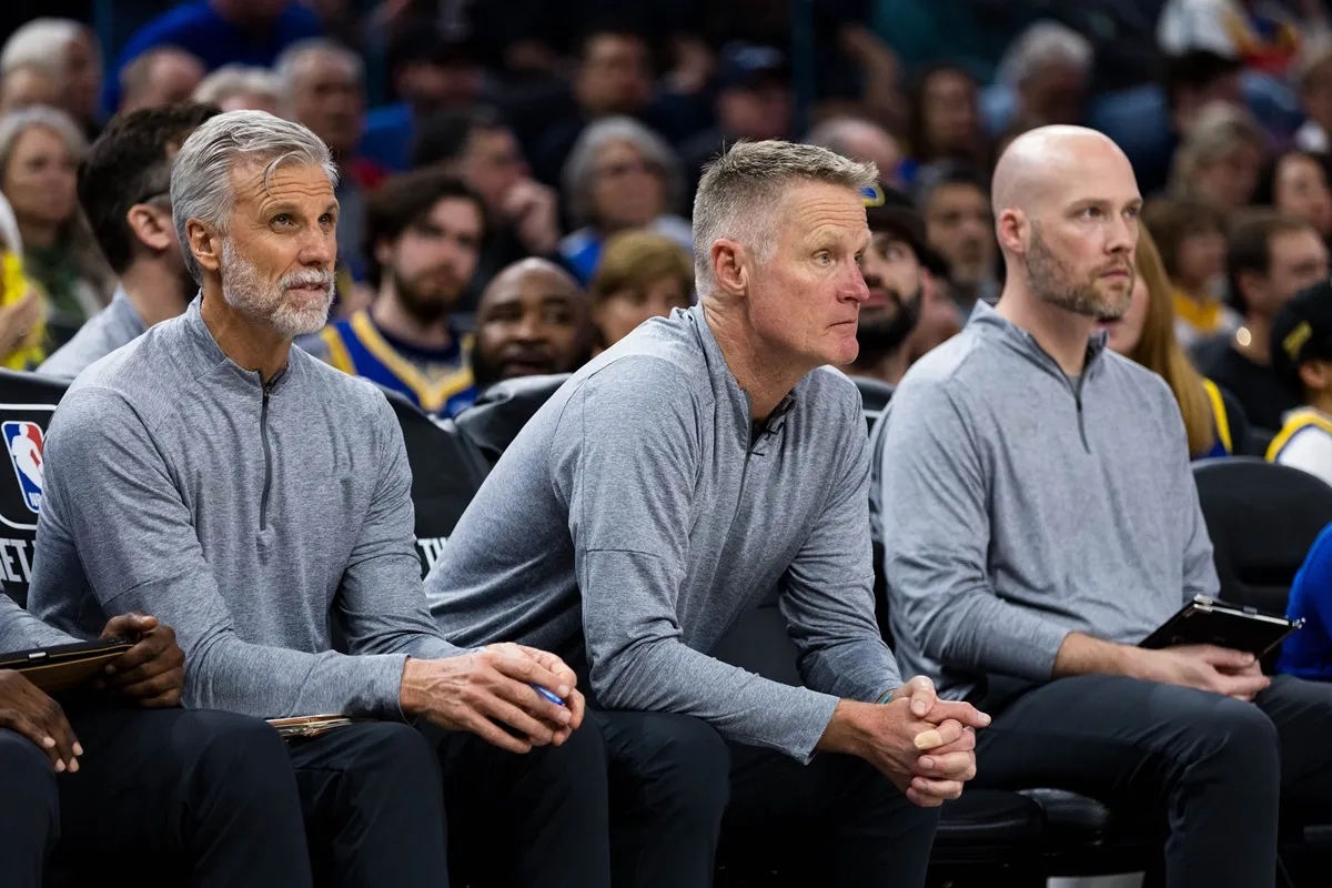 Steve Kerr et le staff des Warriors