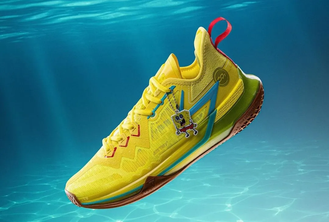 la Big3 Future aux couleurs des quatre personnages principaux du dessin animé Bob l'éponge