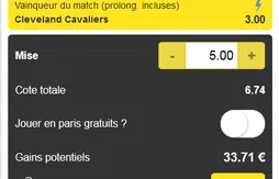 [Pronos NBA] Pariez sur un combiné avec une victoire des Cavs