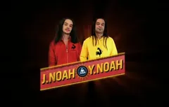 Yannick et Joakim dans un combat de coqs