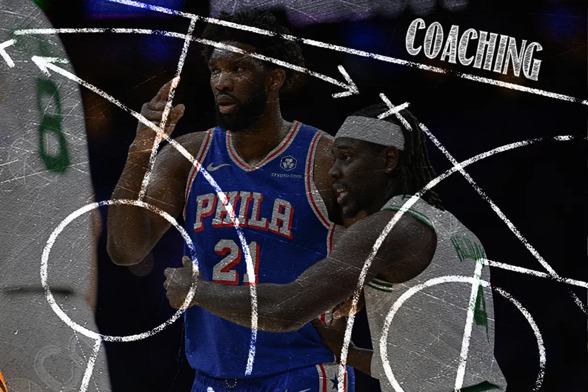 Jrue Holiday face à Joel Embiid