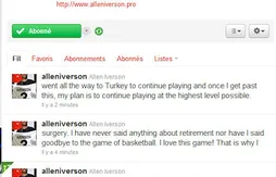 Allen Iverson refuse de parler de retraite