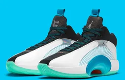 Rouge ou vert d’eau, la Jordan 35 reste en contrôle