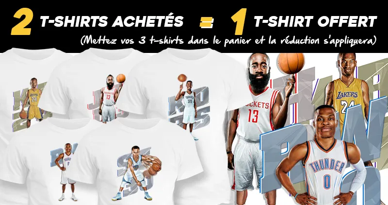 [bon plan] 2 T-shirts achetés = 1 T-shirt offert dans la boutique