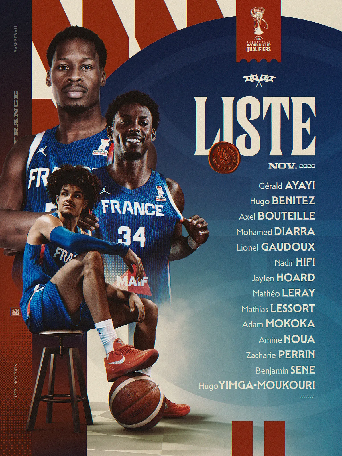 Liste de l'équipe de France pour la fenêtre de novembre 2026