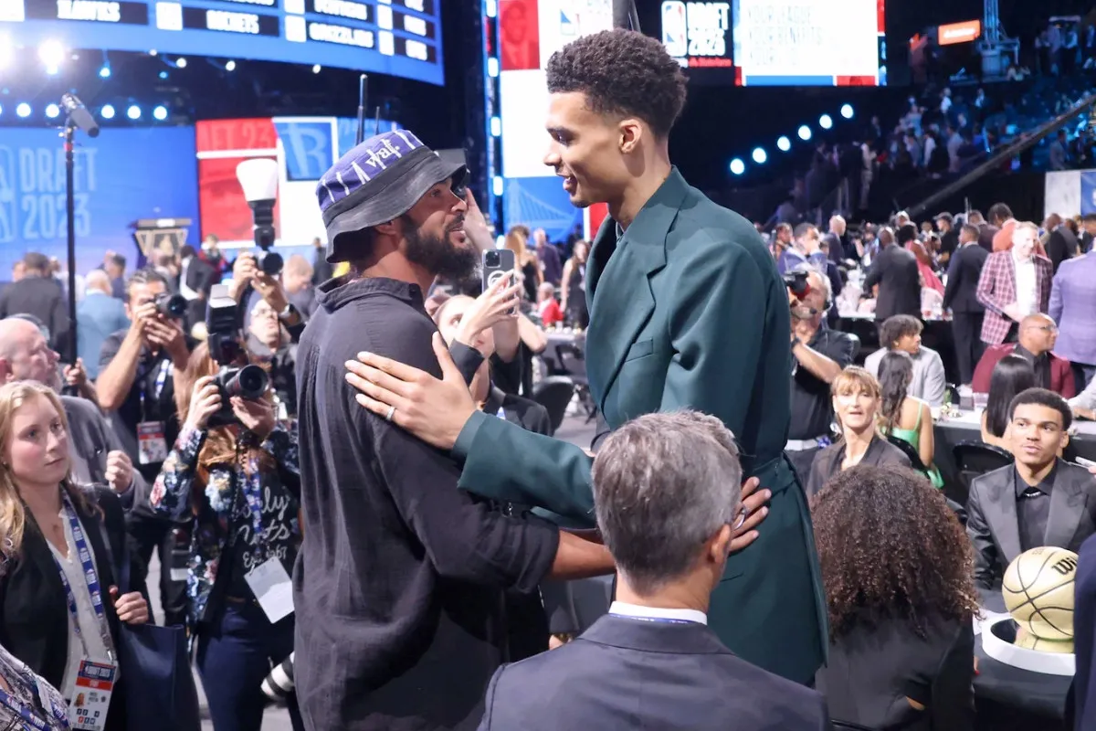 Victor Wembanyama et Joakim Noah