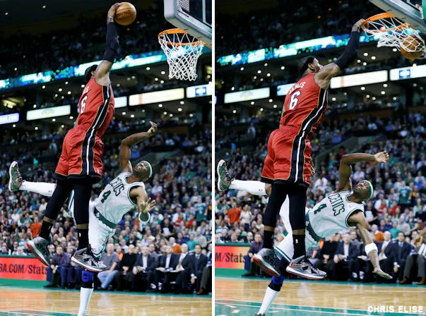 LeBron James sur Jason Terry