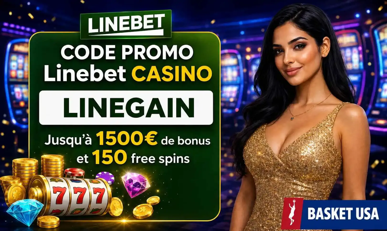 Bonus Casino Linebet : bonus de 1500 € + 1500 free spins