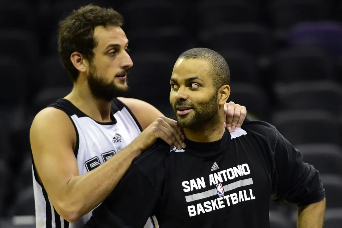 Marco Belinelli et Tony Parker