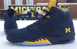 Une superbe Air Jordan 5 pour Michigan