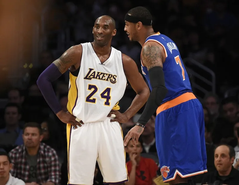 Clap de fin pour les duels entre Kobe Bryant et Carmelo Anthony