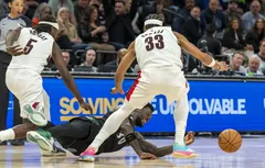 Chris Finch attend Julius Randle et Rudy Gobert au rebond