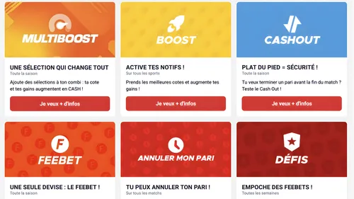 Fonctionnalités Betclic CI : Cash Out, MyCombi, Défis, Assurance combiné et outils pour améliorer l'expérience de paris