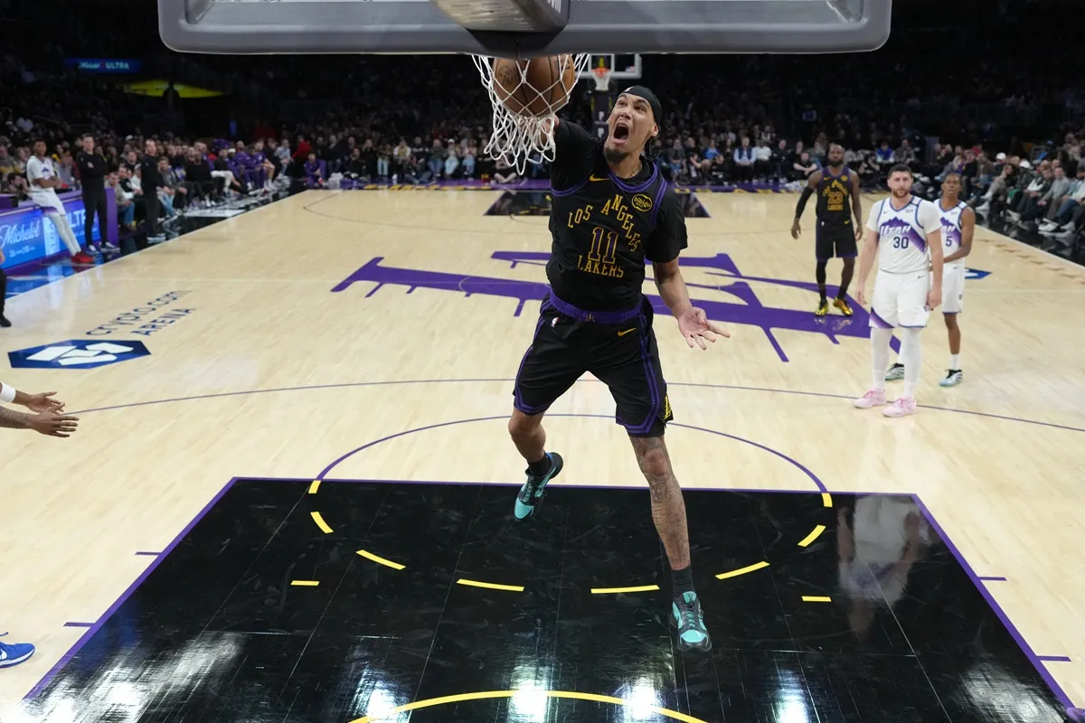 Jaxson Hayes (Lakers) contre le Jazz