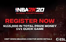 NBA 2K20 : un tournoi mondial avec 115 000 dollars à la clé