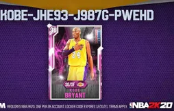 NBA 2K20 : Kobe Bryant à l’honneur dans MyTeam avec une carte gratuite et des challenges