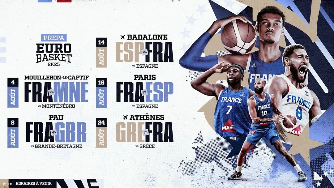La préparation de l'Equipe de France pour l'EuroBasket 2025