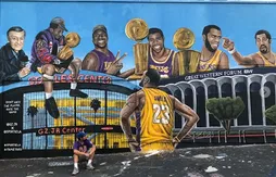 À Los Angeles, la fresque murale de LeBron James de nouveau vandalisée…