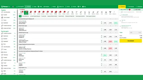 Pariez en direct sur Premier Bet