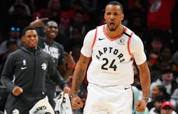 Norman Powell à Portland contre Gary Trent Jr. et Rodney Hood