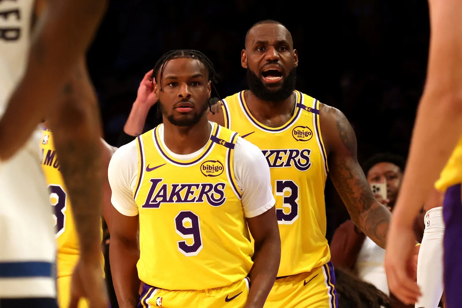 LeBron James et Bronny James