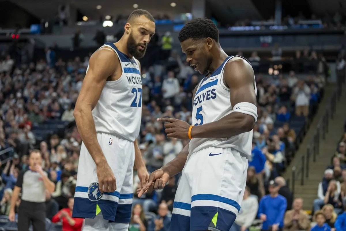 Anthony Edwards et Rudy Gobert