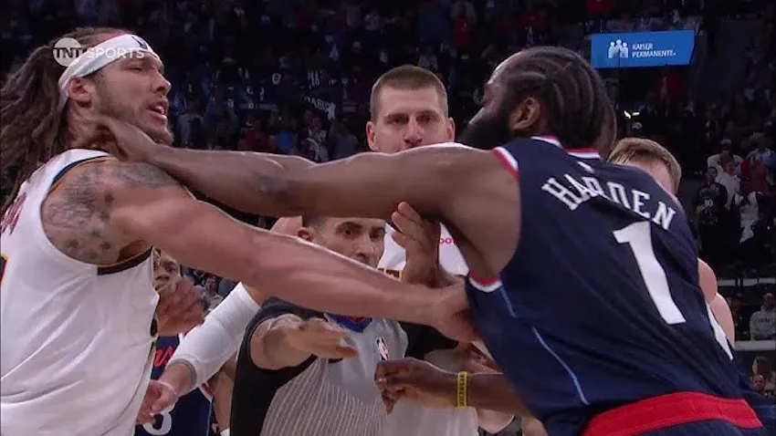 bagarre clippers nuggets