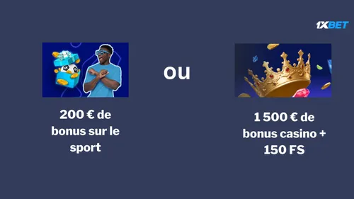 Test bonus 1xBet 200% bienvenue rollover 12 fois conditions paris combinés parieurs Afrique