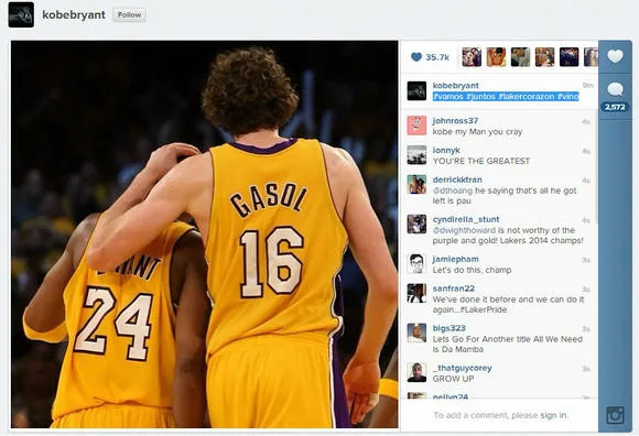 Kobe Bryant Instagram