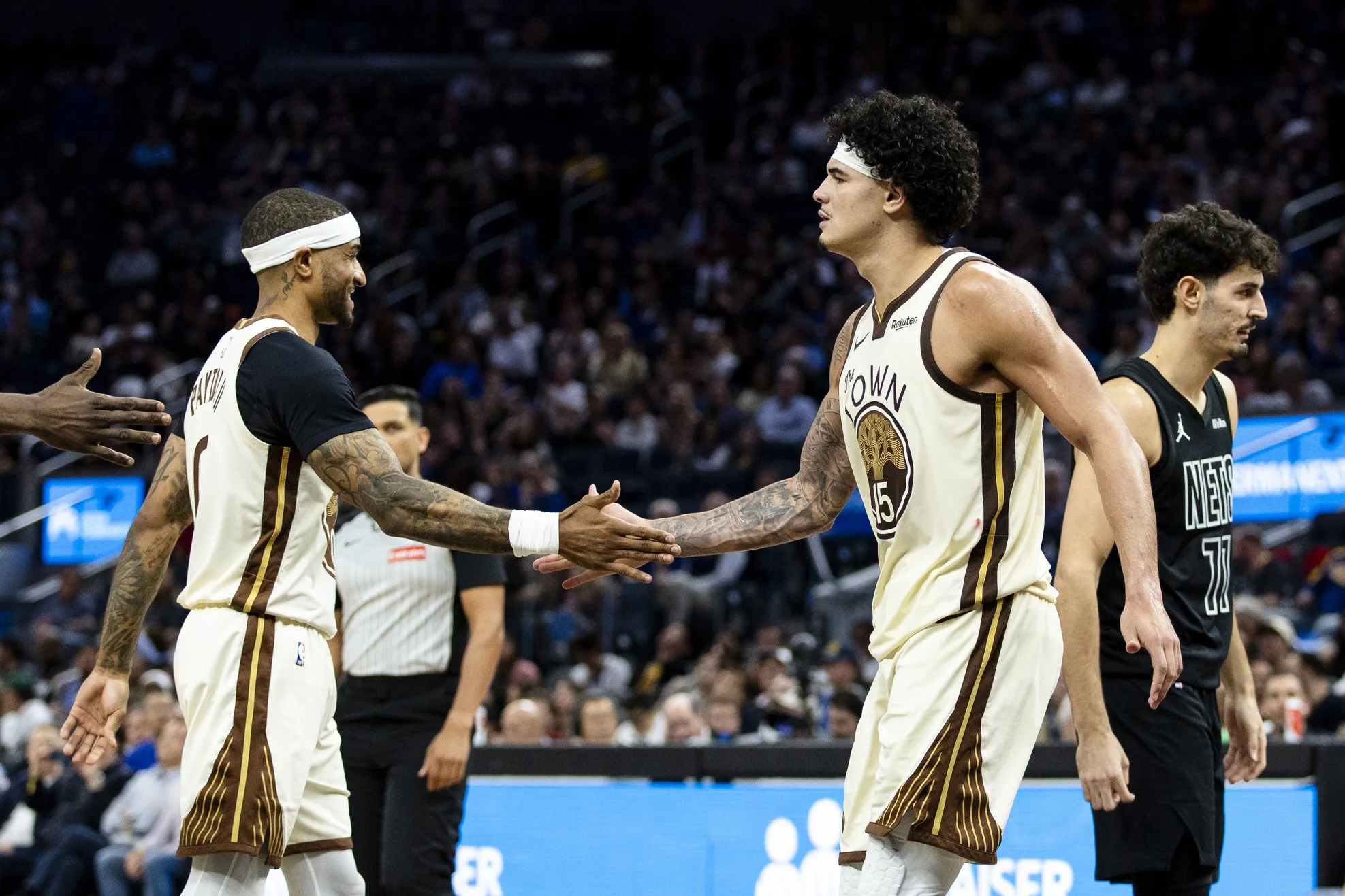 Gui Santos et les Warriors