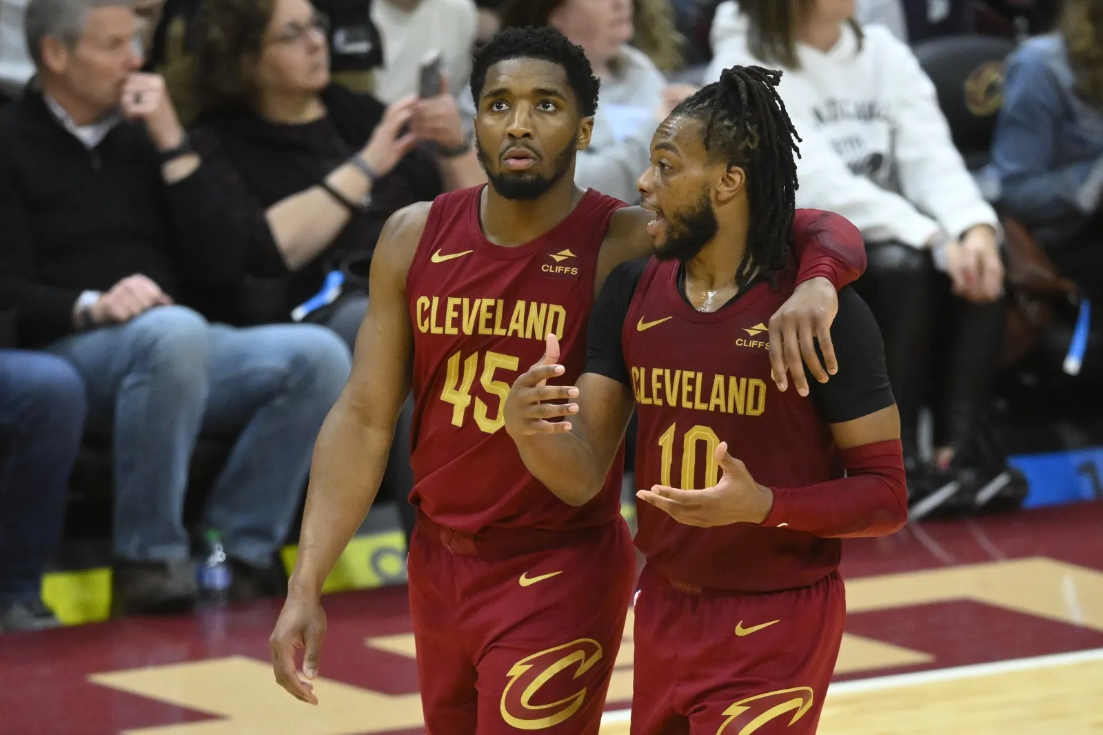 Donovan Mitchell et Darius Garland avec les Cleveland Cavaliers