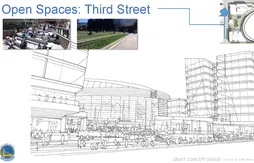 Golden State Warriors : les premiers croquis de la salle vue de la rue