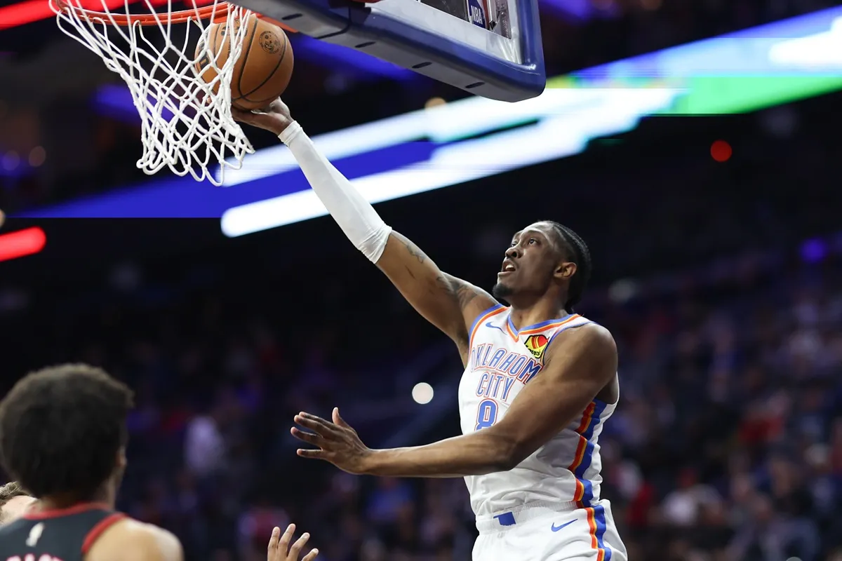 Jalen Williams (Thunder) contre les Sixers