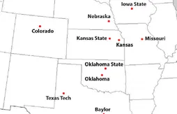 Présentation de la NCAA : la Big 12