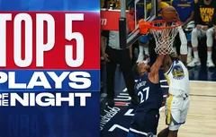 Le Top 5 de la nuit | Jonathan Kuminga monte face à Rudy Gobert