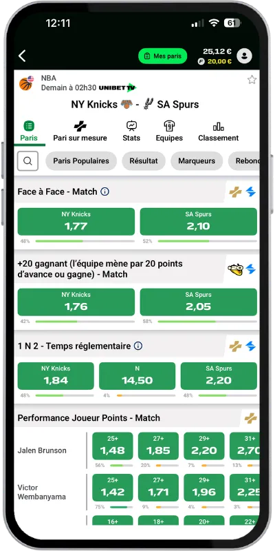 Le match 3 des Finals NBA sur Unibet