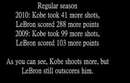 LeBron James vs Kobe Bryant : place aux chiffres