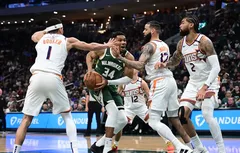 Giannis Antetokounmpo et les Bucks trop adroits pour les Suns