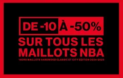 Soldes | De -10 à -50% sur les maillots NBA