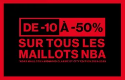 Soldes | De -10 à -50% sur les maillots NBA