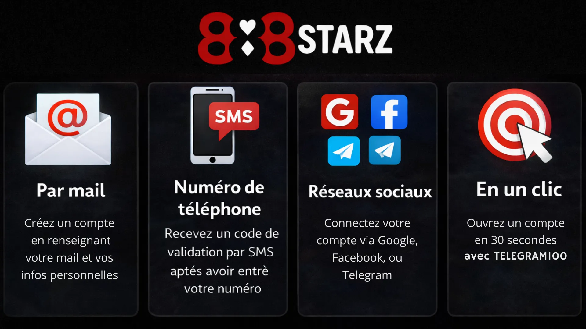 Conditions d’inscription 888Starz âge légal pays autorisés Afrique