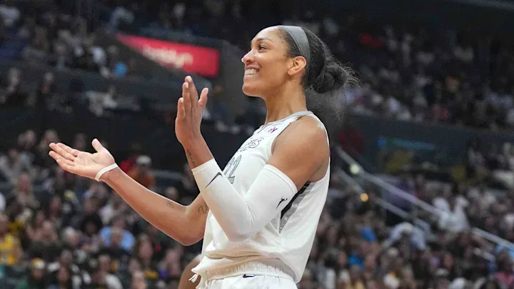 A'ja Wilson avec les Las Vegas Aces