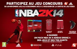 Grand jeu concours Adidas / 2K Sports : gagnez le jeu NBA 2K14 sur PS4 et Xbox One